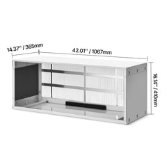 Air Conditioner Wall Sleeve 42 in with Exterior Grille Wall AC Sleeve
