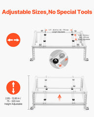 Mini Split Ground Stand Adjustable Anti Vibration for 9000-24000 BTU