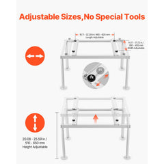 Mini Split Ground Stand Adjustable Anti Vibration for 9000-36000 BTU