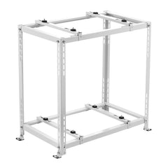 Mini Split Ground Stand, Anti-Vibration Mini Split Stand for 9000-18000 BTU Ductless Air Conditioner Heat Pump, Heavy Duty AC Base Bracket Floor Mount w/ 250kg Max. Load,Dual Levels