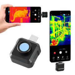 Thermal Imaging Camera for Android, 320 x 240 TISR Super Resolution, 25HZ Refresh Rate Infrared Thermal Imager for Smartphone Tablet, 160 x 120 IR Resolution, -20°C to 550°C & 15 Color Palettes