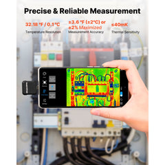 Thermal Imaging Camera for Android, 320 x 240 TISR Super Resolution, 25HZ Refresh Rate Infrared Thermal Imager for Smartphone Tablet, 160 x 120 IR Resolution, -20°C to 550°C & 15 Color Palettes