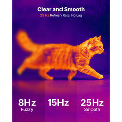 Thermal Imaging Camera for Android, 320 x 240 TISR Super Resolution, 25HZ Refresh Rate Infrared Thermal Imager for Smartphone Tablet, 160 x 120 IR Resolution, -20°C to 550°C & 15 Color Palettes