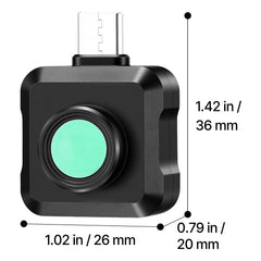 Thermal Imaging Camera for Android, 512 x 384 TISR Super Resolution, 25HZ Refresh Rate Infrared Thermal Imager for Smartphone Tablet, 256 x 192 IR Resolution, -20°C to 550°C & 15 Color Palettes