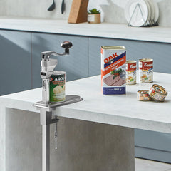 Manual Can Opener, Commercial Table Clamp Opener for Large Cans, Heavy Duty Can Opener with Base, Adjustable Height Industrial Jar Opener For Cans Up to 40cm Tall, for Restaurant Hotel Home Bar
