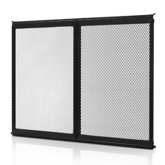 RV Screen Door Protector, 673.1 x 508 mm Door Grille, Easy to Install and Disassemble, Reinforced Breathable Protective Mesh, Aluminum Alloy Camper RV Entry Protector for Pet Protection, Black