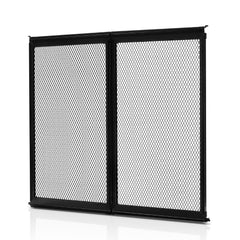 RV Screen Door Protector, 571.5 x 508 mm Door Grille, Easy to Install and Disassemble, Reinforced Breathable Protective Mesh, Aluminum Alloy Camper RV Entry Protector for Pet Protection, Black