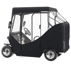 Golf Cart Enclosure, Polyester Driving Enclosure, Club Car Covers Suitable for 2-Seater Golf Carts, Sunproof and Dustproof Outdoor Cart Cover