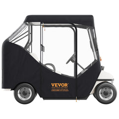 Golf Cart Enclosure, Polyester Driving Enclosure, Club Car Covers Suitable for 2-Seater Golf Carts, Sunproof and Dustproof Outdoor Cart Cover