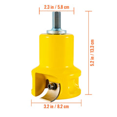 Tenon Cutter, 1.5" / 38 mm Diameter, Premium Aluminum & Steel Log Furniture Cutter, with Dual Curved Blades & Button Screws Home Master Kit, Commercial Woodworking Tool for Home Beginner DIY