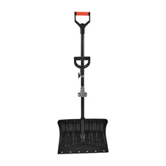 Snow Shovel for Driveway, 45.5cm Wide Snow Shovel with Assist D-shaped Handles, Non Slip Grip, Large Capacity Snowplow Shovels, Lightweight Snows Removal Tool for Garden Car Camping Outdoors