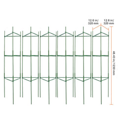 6 Packs Tomato Cages for Garden, 1230 mm Tomato Trellis Plant Stakes Support, Stackable Tall Plant Support Cage, for Raised Garden Bed, Vegetables Flowers and Climbing Plants