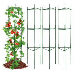 4 Packs Tomato Cages for Garden 1620 mm Tomato Plant Stakes Support Cage