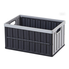 Plastic Collapsible Storage Bins with Lids, 65L 3 Packs, Stackable Folding Storage Crates with Handles, Holds 38 kg Per Bin, Heavy Duty Containers, Space-Saving Baskets, for Home Organizing