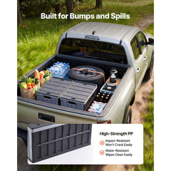 Plastic Collapsible Storage Bins with Lids, 65L 2 Packs, Stackable Folding Storage Crates with Handles, Holds 38 kg Per Bin, Heavy Duty Containers, Space-Saving Baskets, for Home Organizing