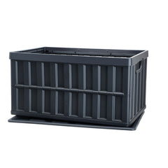 Collapsible Storage Bins with Lids, 65L 3 Packs, Folding Plastic Stackable Utility Crates with Handles, Large Heavy Duty Containers for Clothes, Toys, Books, Snack, Shoes, and Grocery Organizing