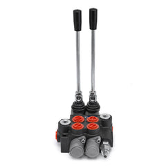 Hydraulic Valve 2 Spool Hydraulic Directional Control Valve 11gpm Hydraulic Control Valve Double Acting for Tractors Loaders Tanks