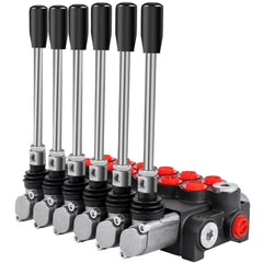 Hydraulic Directional Control Valve, 6 Spool Hydraulic Spool Valve, 11 GPM Hydraulic Loader Valve, 3600 PSI Directional Control Valve, Hydraulic Valves And Controls For Tractors Loaders Tanks
