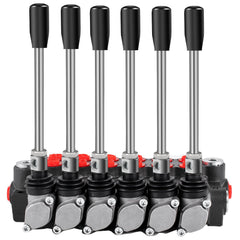 Hydraulic Directional Control Valve, 6 Spool Hydraulic Spool Valve, 11 GPM Hydraulic Loader Valve, 3600 PSI Directional Control Valve, Hydraulic Valves And Controls For Tractors Loaders Tanks