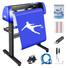 720mm Vinyl Cutter/Plotter Sign Cut Machine Software 20 Blades LCD Black