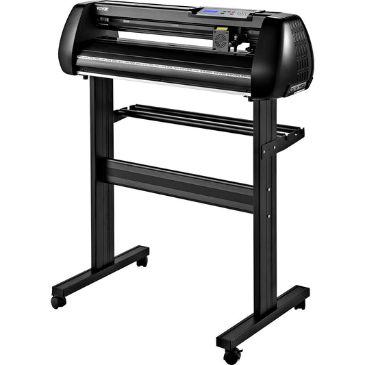 VEVOR Vinyl Cutter Machine, 28in Offline Bluetooth Cutting Plotter Machine, 400in/10m Steel Roller Shaft Adjustable Speed Force, SignMaster Software Tool DIY Craft Kit for Sign Making Windows & Mobile