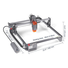 Laser Engraver, 10W Output Laser Engraving Machine, 15.7" x 15.7" Large Working Area, 10000mm/min Movement Speed, Compressed Spot with Eye Protection, Laser Cutter for Wood, Metal, Acrylic