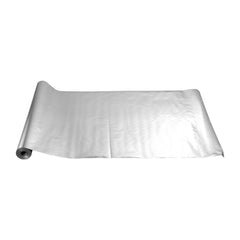 Double Reflective Insulation Roll, Non-Perforated Woven Fabric Radiant Barrier, 0.15mm 38.1m x 1.22m, Double-Sided Aluminum Foil Heat Reflective Shield, Thermal Insulation Roll for Window Roof