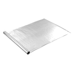 Double Reflective Insulation Roll, Non-Perforated Woven Fabric Radiant Barrier, 0.15mm 38.1m x 1.22m, Double-Sided Aluminum Foil Heat Reflective Shield, Thermal Insulation Roll for Window Roof