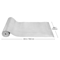 Double Reflective Insulation Roll, Foam Core Radiant Barrier, 3.2 mm 48 in x 50 ft, Double-Sided Aluminum Foil EPE Foam Heat Reflective Shield, Thermal Insulation Roll for Window RV Roof