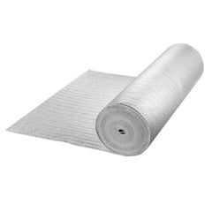 Double Reflective Insulation Roll, Foam Core Radiant Barrier, 5.5mm 48 in x 50 ft, Double-Sided Aluminum Foil EPE Foam Heat Reflective Shield, Thermal Insulation Roll for Window RV Roof