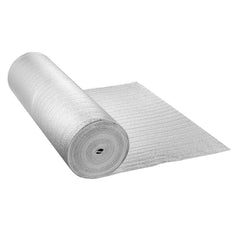Double Reflective Insulation Roll, Foam Core Radiant Barrier, 5.5mm 48 in x 50 ft, Double-Sided Aluminum Foil EPE Foam Heat Reflective Shield, Thermal Insulation Roll for Window RV Roof