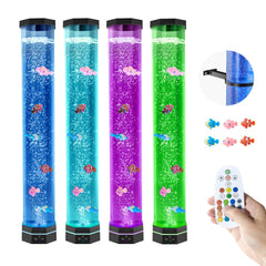 Bubble Tube Lamp 16 Color 80 cm Sensory Aquarium Lamp for Relief Calming