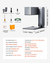Portable Laser Engraver 600 mm/s 5W High Speed Handheld Engraving Machine