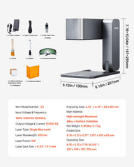 Portable Laser Engraver 600 mm/s 5W High Speed Handheld Engraving Machine