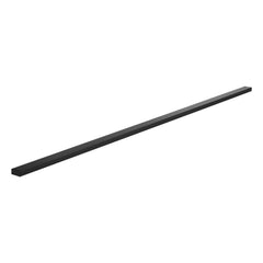 198 cm Stainless Steel Handrail, Rectangular Top Stair Deck Hand Rail for Outdoor/Indoor Steps with End Cap,Matte Black Coating Adjustable Metal Stair Rail for Cable Railing Kit