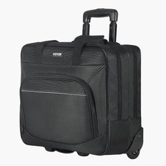Rolling Laptop Bag 39.62 cm Wheeled Computer Bag for Women & Men Black