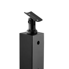 Cable Railing Post Level Deck Stair Post 42 x 1.97 x 1.97" Cable Handrail Post Stainless Steel Brushed Finishing Deck Railing Pre-Drilled Pickets with Mounting Bracket Stair Railing Kit Black 106.7*5*5cm