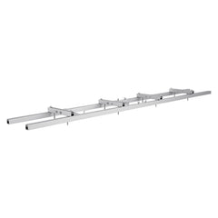 Rail Mill Guide System, 9 ft Milling Guide, 4 Crossbar Kits Chainsaw Mill Rail Guide, Aluminum Adjustable Saw Mill Rail System Work with Chainsaw Mills for Builders and Woodworkers