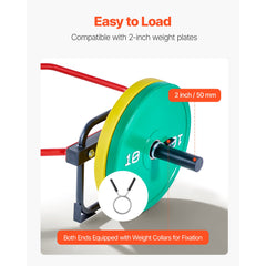 Trap Bar Hex Bar, 50mm Hex Barbell, 240 kg Capacity Shrug Bars, Weightlifting and Strength Training Equipment, Home Gym for Squats, Deadlifts, Shoulder Presses, Red