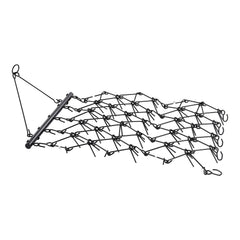 Drag Harrow, 1.2x1.7m Durable Chain Harrow with 80 Sharp Teeth, Suitable for ATV UTV Tractor, Ideal for Soil Preparation, Seeding, Smoothing Landscapes, and Yard Gravel Driveway Maintenance