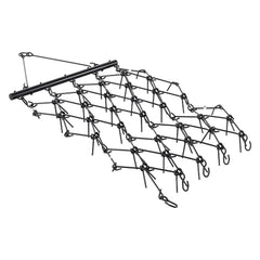 Drag Harrow, 1.2x1.7m Durable Chain Harrow with 80 Sharp Teeth, Suitable for ATV UTV Tractor, Ideal for Soil Preparation, Seeding, Smoothing Landscapes, and Yard Gravel Driveway Maintenance