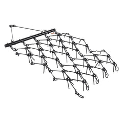 Drag Harrow, 1.2x1.7m Durable Chain Harrow with 80 Sharp Teeth, Suitable for ATV UTV Tractor, Ideal for Soil Preparation, Seeding, Smoothing Landscapes, and Yard Gravel Driveway Maintenance