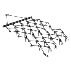 Drag Harrow, 1.2x1.7m Durable Chain Harrow with 80 Sharp Teeth, Suitable for ATV UTV Tractor, Ideal for Soil Preparation, Seeding, Smoothing Landscapes, and Yard Gravel Driveway Maintenance