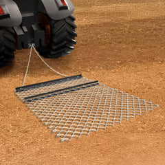 Drag Harrow 4 x 5 ft Chain Harrow Lawn Rake ATV UTV Tractor Attachments