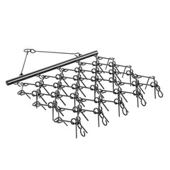 Drag Harrow, 5 x 4.5 ft Durable Chain Harrow with 60 Sharp Teeth, Suitable for ATV UTV Tractor, Ideal for Soil Preparation, Seeding, Smoothing Landscapes, and Yard Gravel Driveway Maintenance