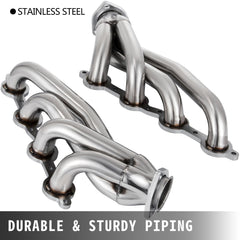Exhaust Header Set 1 5/8" Exhaust Turbo Headers, Stainless Steel Exhaust Manifold Headers, Shorty Engine Conversion LS Swap Exhaust Headers for Chevy Corvette 1963-1981 V8 Engines LS1 LS2 LS3 LS6 LS10 SUV/Truck Car