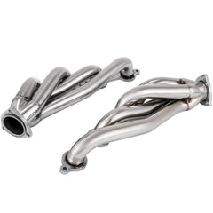 Exhaust Header Set 1 5/8" Exhaust Turbo Headers, Stainless Steel Exhaust Manifold Headers, Shorty Engine Conversion LS Swap Exhaust Headers for Chevy Corvette 1963-1981 V8 Engines LS1 LS2 LS3 LS6 LS10 SUV/Truck Car