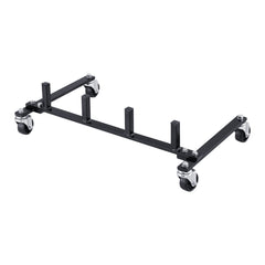 Car Dolly Rack, Storage Rack with 360° Rotatable Wheels, Hydraulic Ratchet Trolley Jack Stand Organizer, Jack Stands Holder Storage Rack, 4-Dolly Capacity, Compatible with Most Dollies