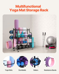 Home Gym Workout Equipment Organizer Yoga Mat Storage Weight Rack Dumbbell 1035 x 405 x 885 mm