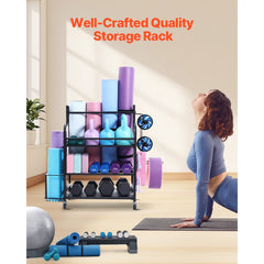 Home Gym Workout Equipment Organizer Yoga Mat Storage Weight Rack Dumbbell 1035 x 405 x 885 mm